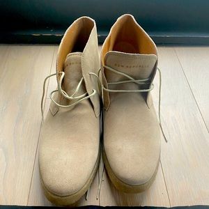 NWOT New Republic Boots, size 12 Beige Color